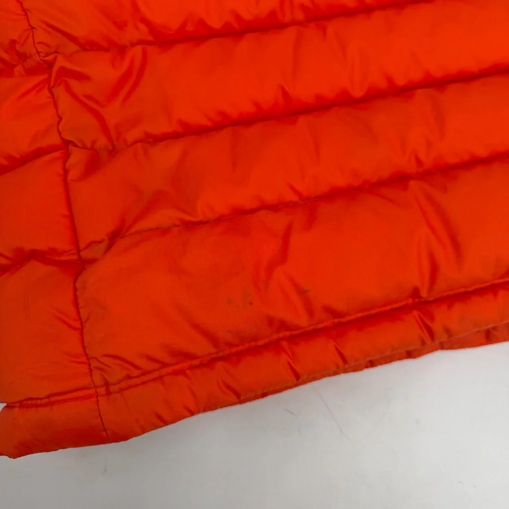 Patagonia Worn Wear Vest Mens XL Orange Down Sweater Full Zip 84622 STAINS - Picture 13 of 16